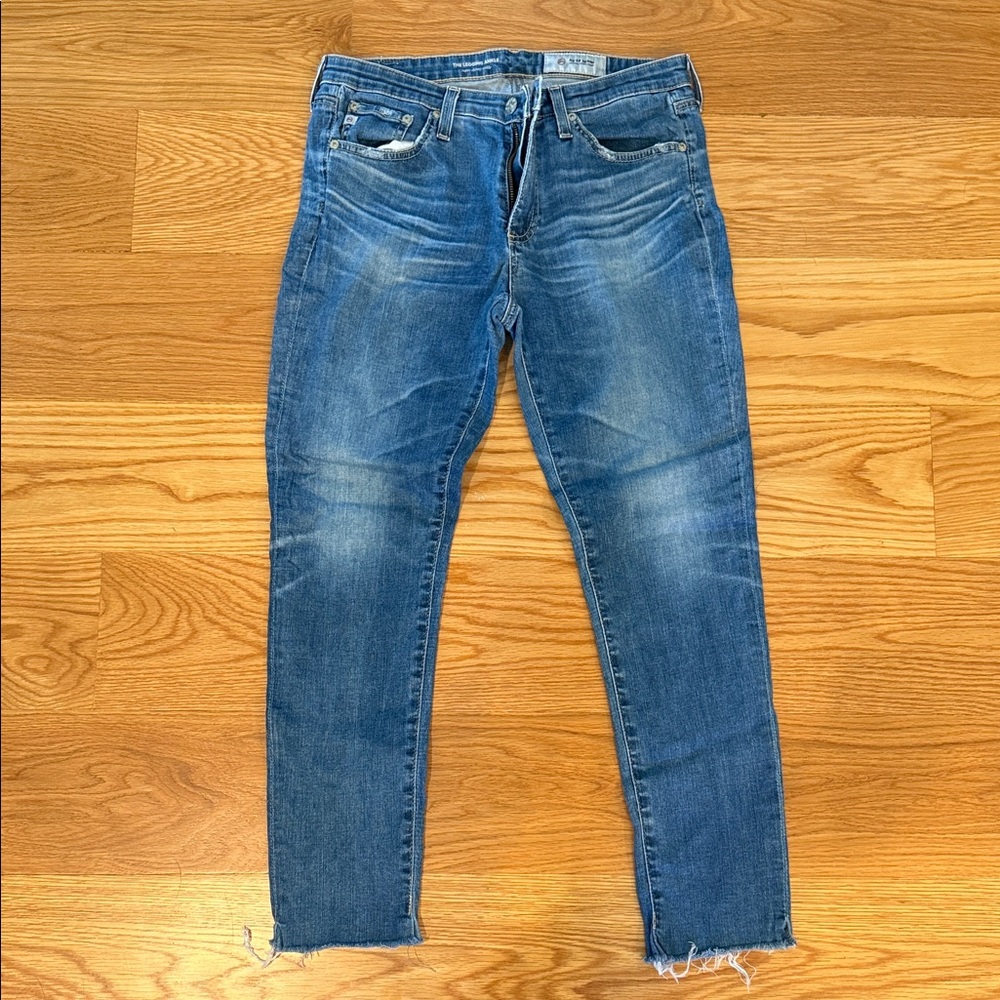 AG Adriano Goldschmied Blue Ankle Jeans